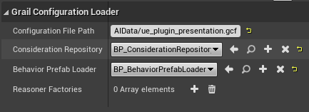 Exemplar GrailConfigurationLoader details panel