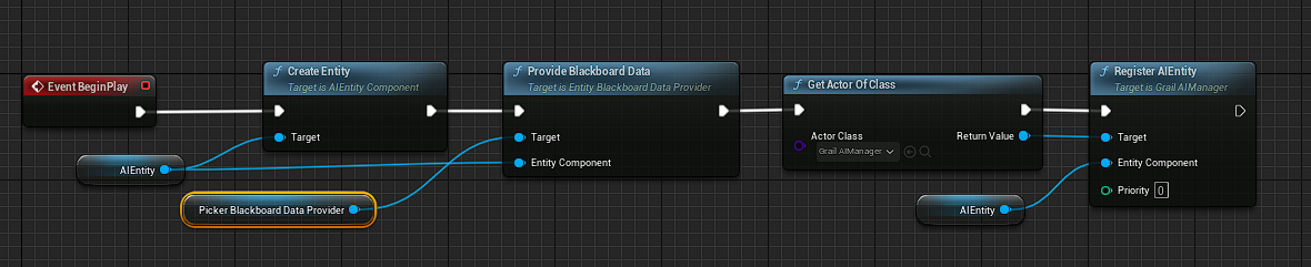 AI Controller Blueprint Code